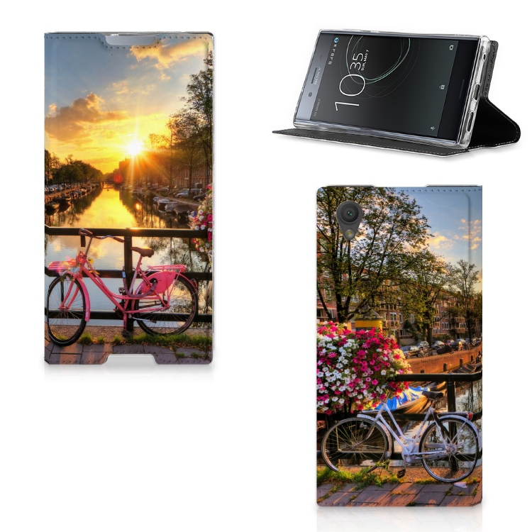 Sony Xperia L1 Uniek Standcase Hoesje Amsterdamse Grachten