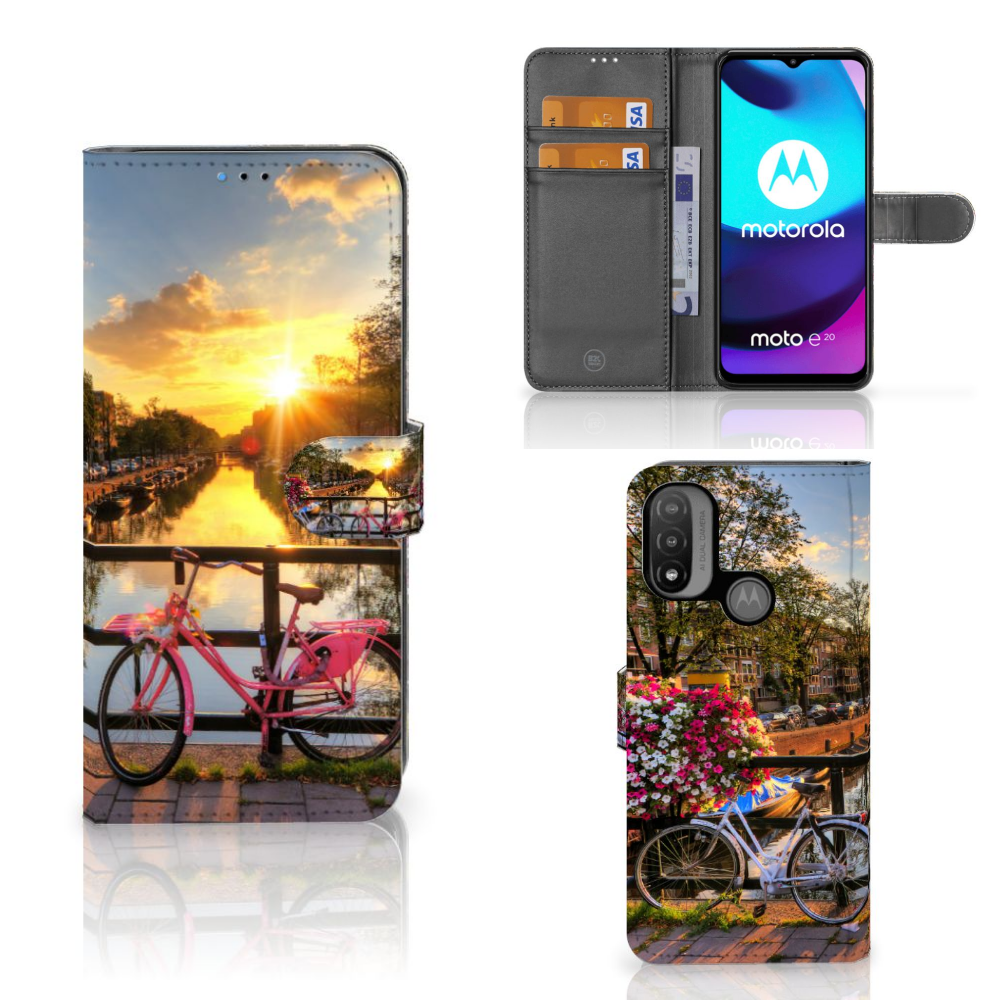 Motorola Moto E20 | E30 | E40 Flip Cover Amsterdamse Grachten