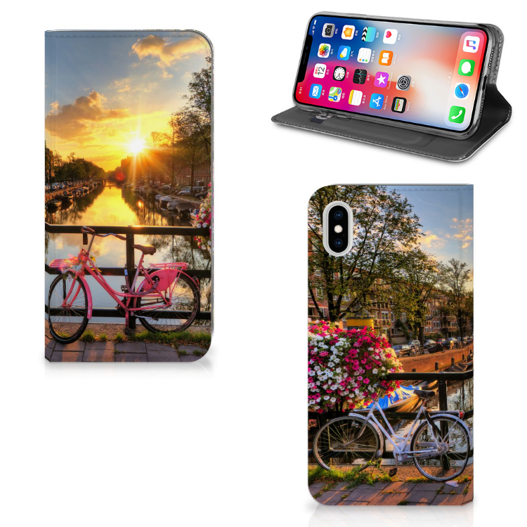 Apple iPhone Xs Max Uniek Standcase Hoesje Amsterdamse Grachten