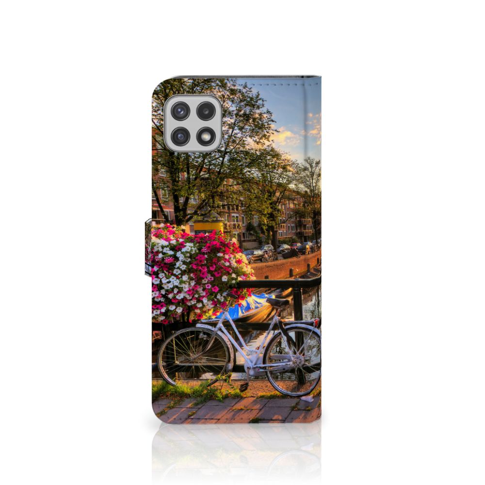 Samsung Galaxy A22 5G Flip Cover Amsterdamse Grachten