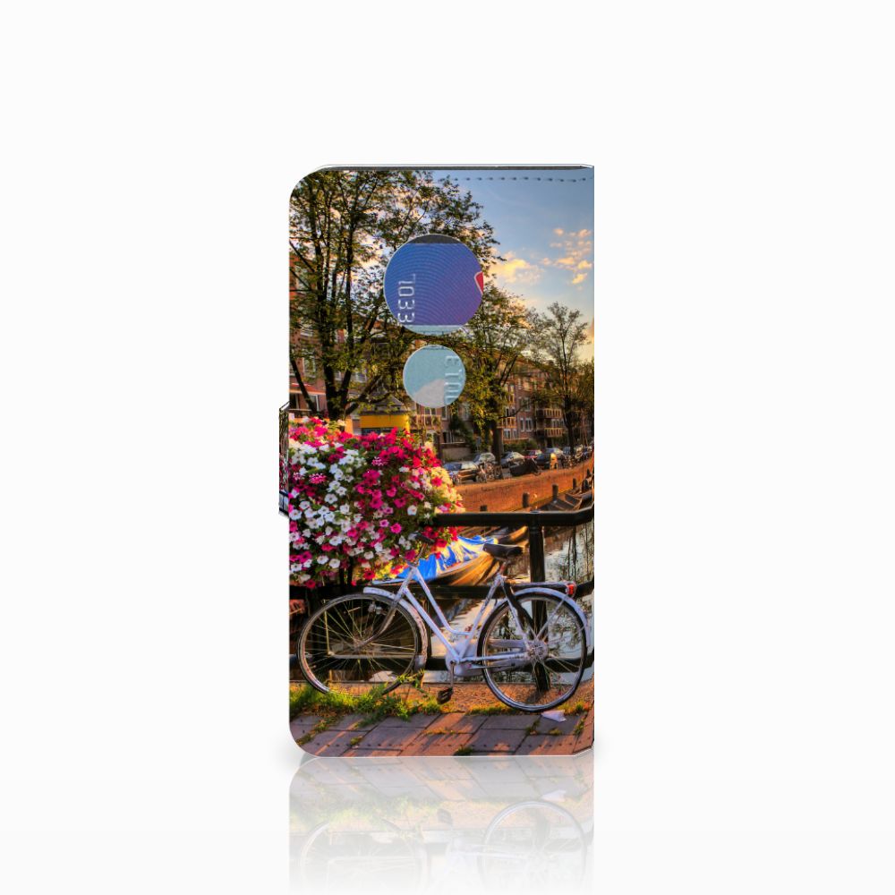 Motorola Moto G7 Play Flip Cover Amsterdamse Grachten