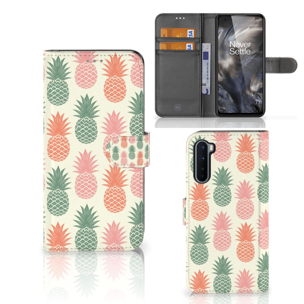 OnePlus Nord Book Cover Ananas 