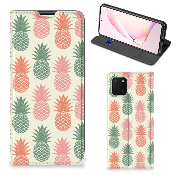 Samsung Galaxy Note 10 Lite Flip Style Cover Ananas 