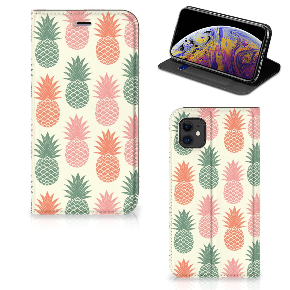 Apple iPhone 11 Flip Style Cover Ananas