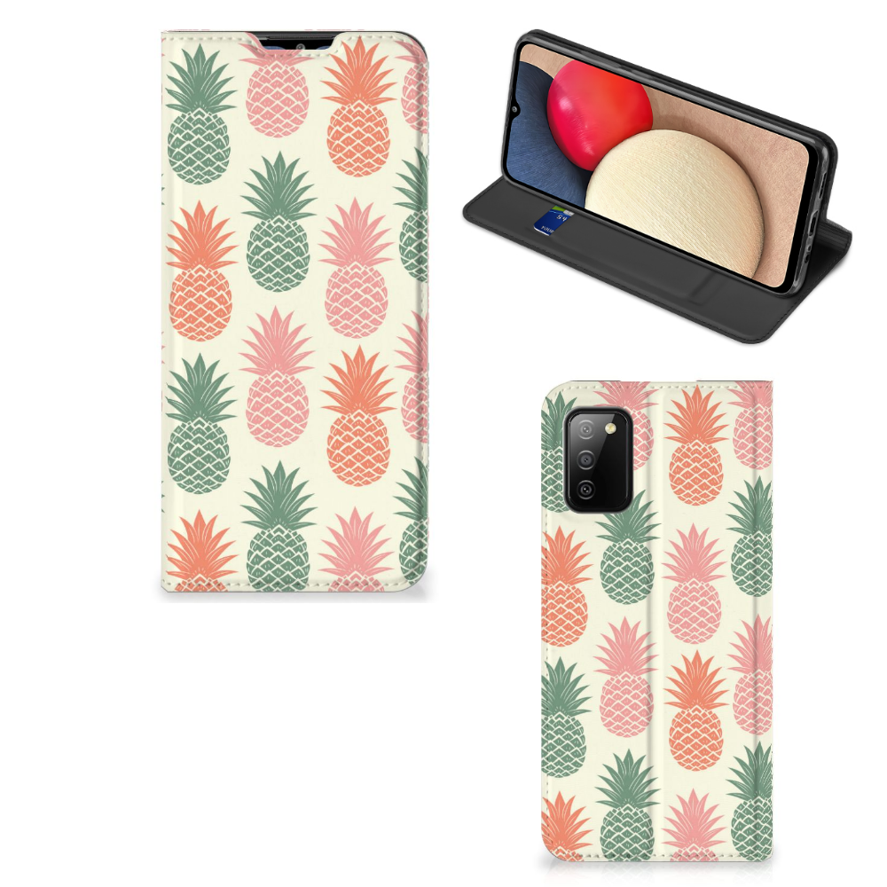 Samsung Galaxy M02s | A02s Flip Style Cover Ananas 
