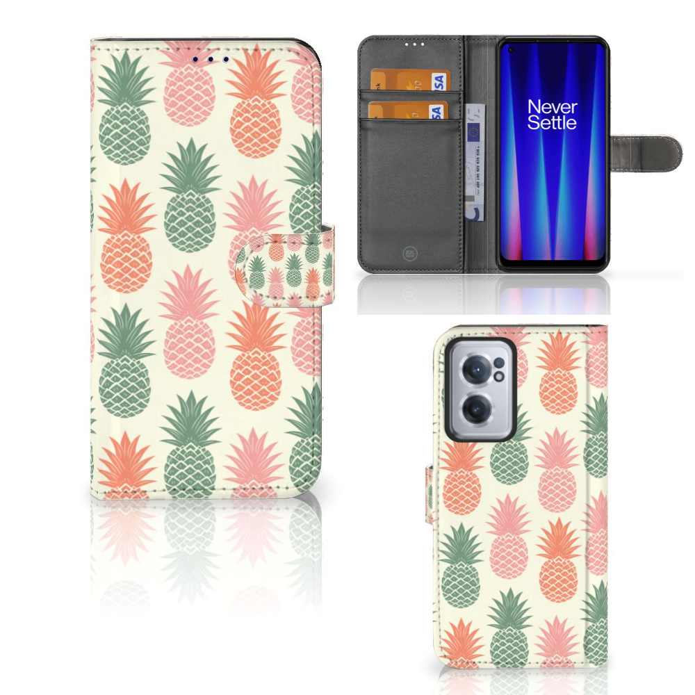 OnePlus Nord CE 2 Book Cover Ananas 