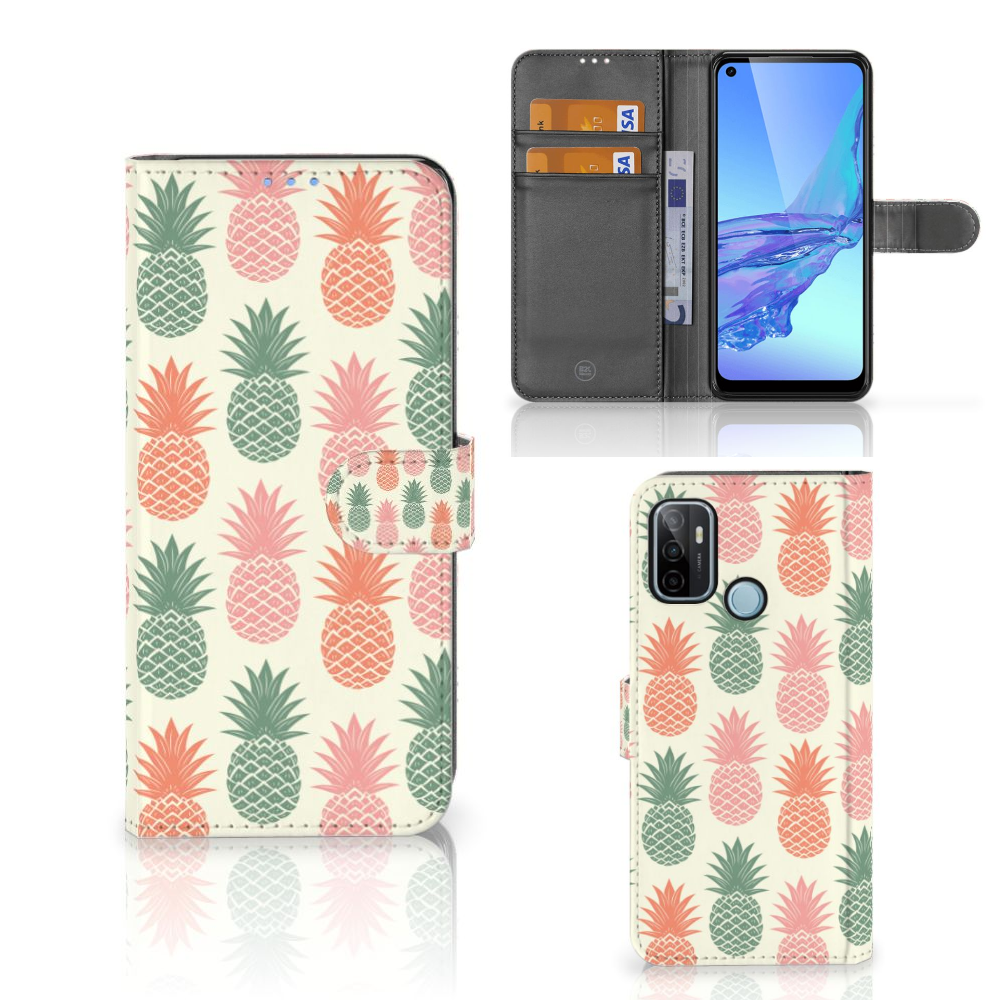 OPPO A53 | OPPO A53s Book Cover Ananas 