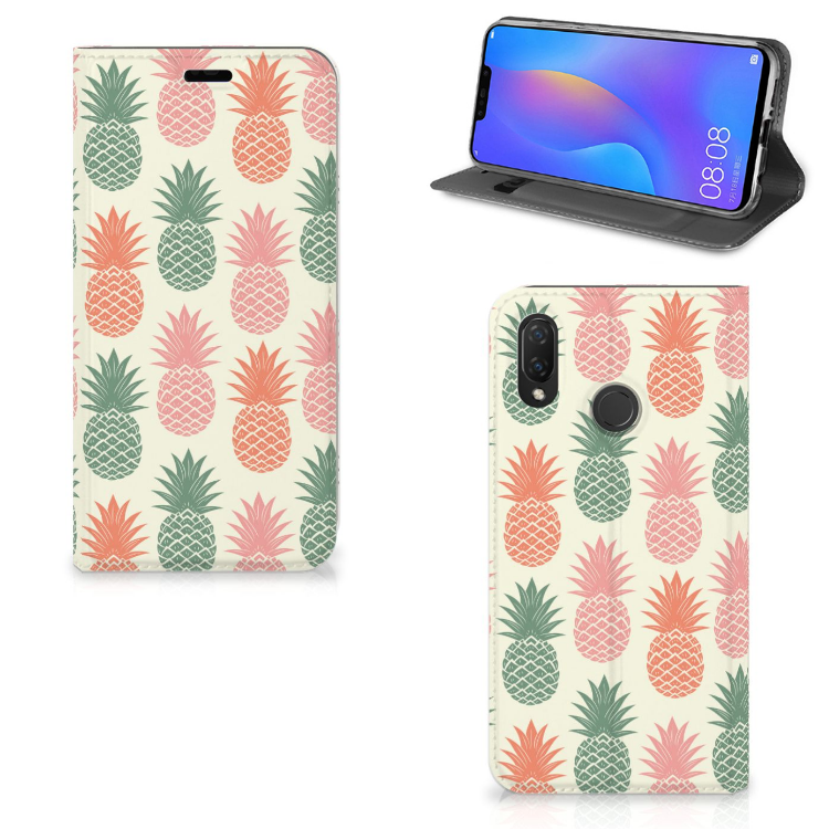 Huawei P Smart Plus Flip Style Cover Ananas 