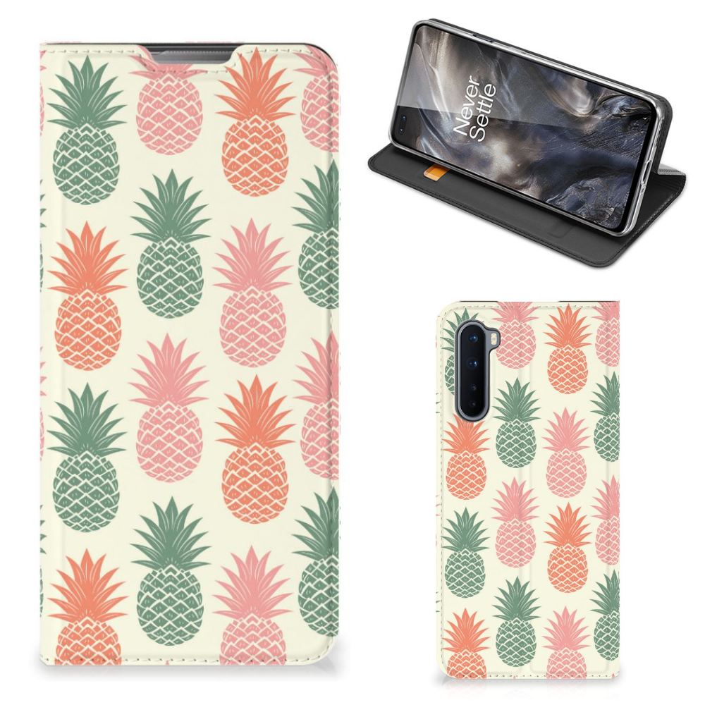 OnePlus Nord Flip Style Cover Ananas 