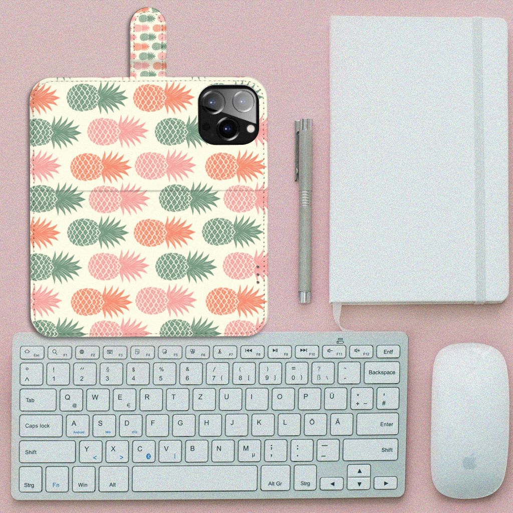 iPhone 14 Pro Max Book Cover Ananas 