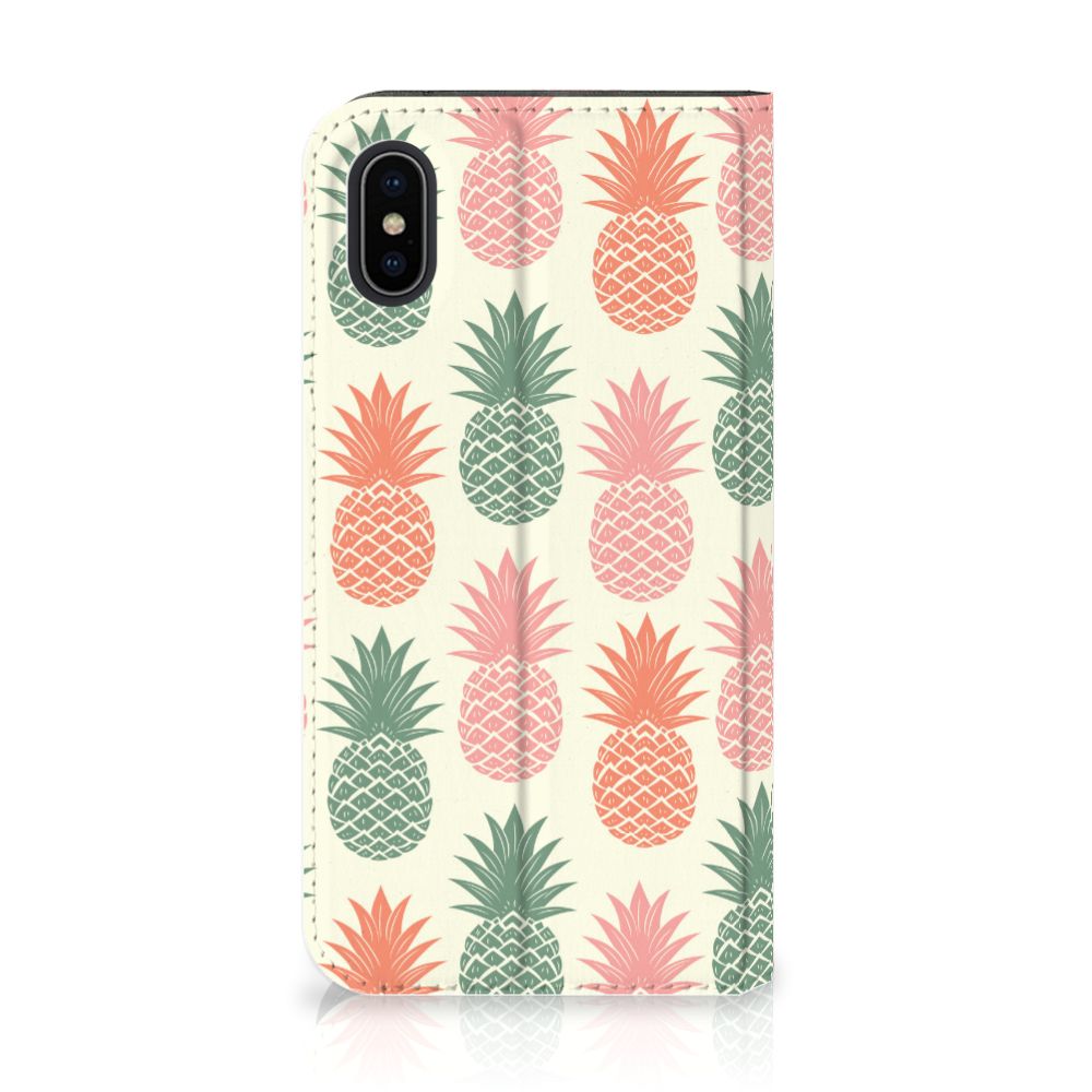 Apple iPhone X | Xs Flip Style Cover Ananas 