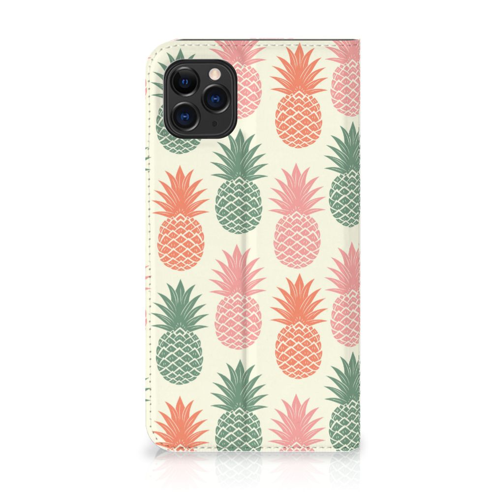 Apple iPhone 11 Pro Max Flip Style Cover Ananas 