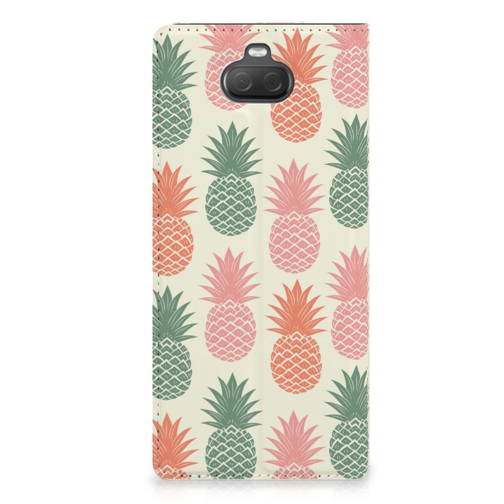 Sony Xperia 10 Plus Flip Style Cover Ananas 