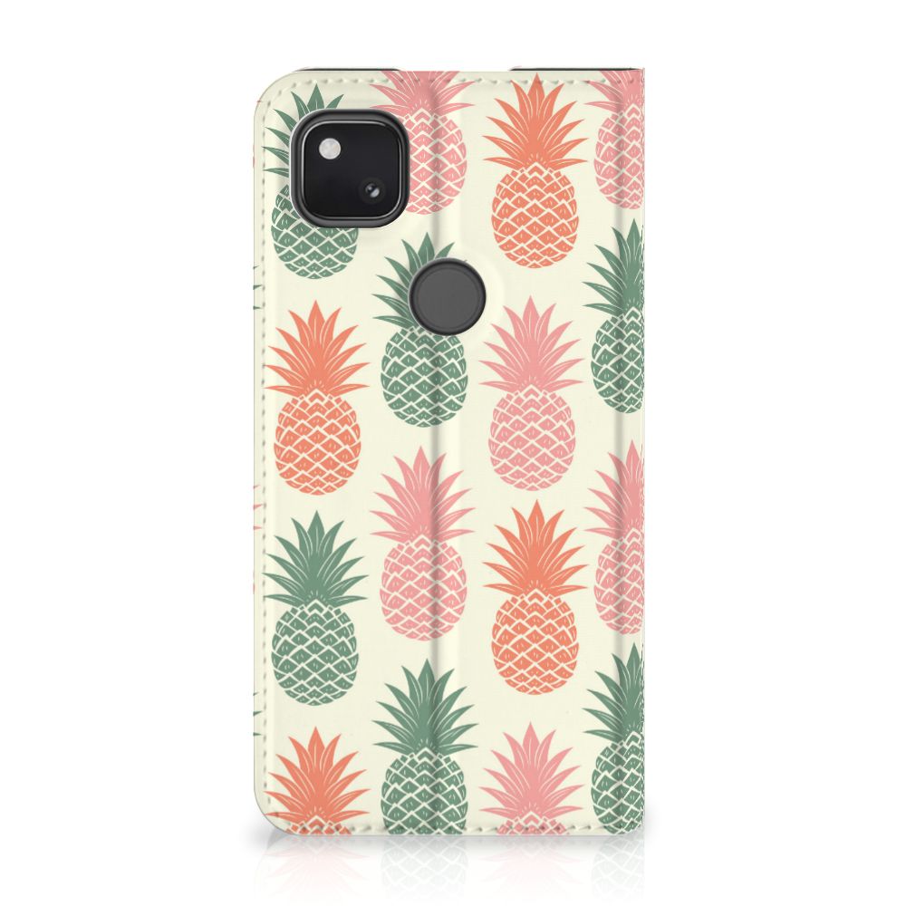 Google Pixel 4a Flip Style Cover Ananas 