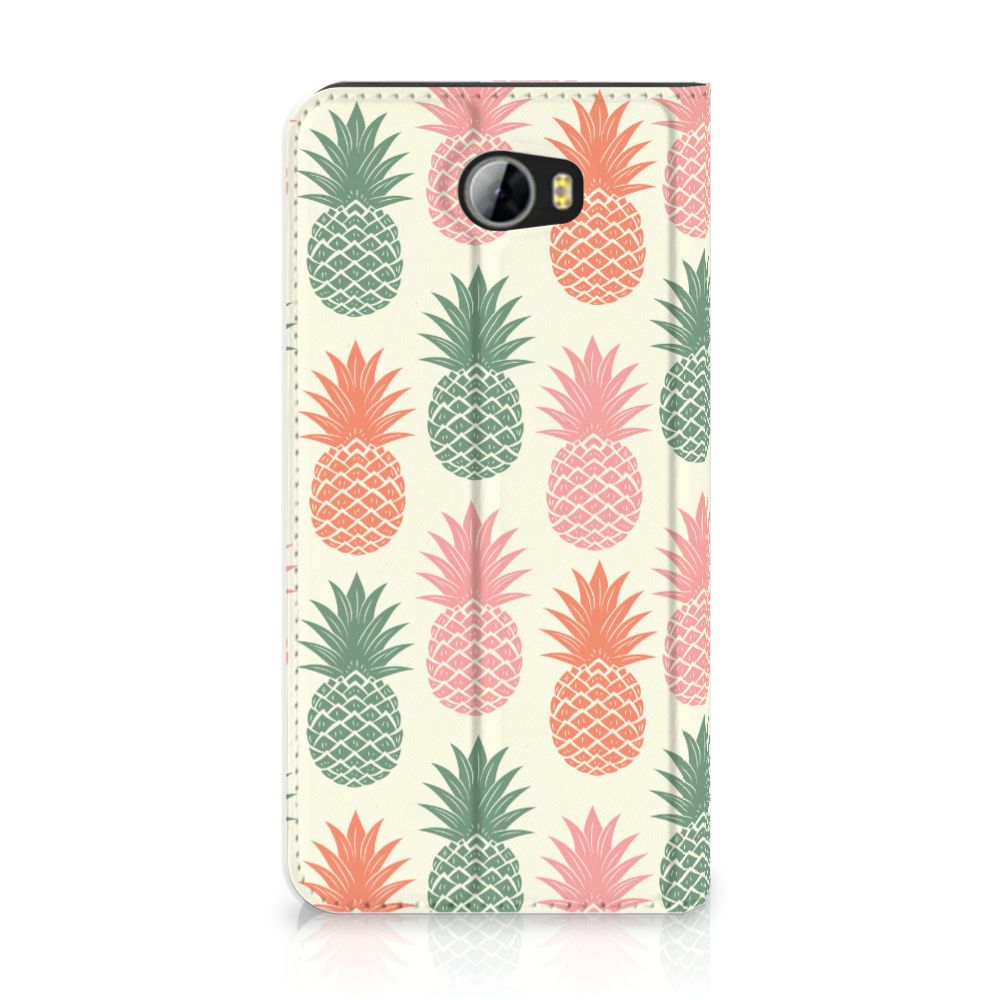Huawei Y5 2 | Y6 Compact Flip Style Cover Ananas 