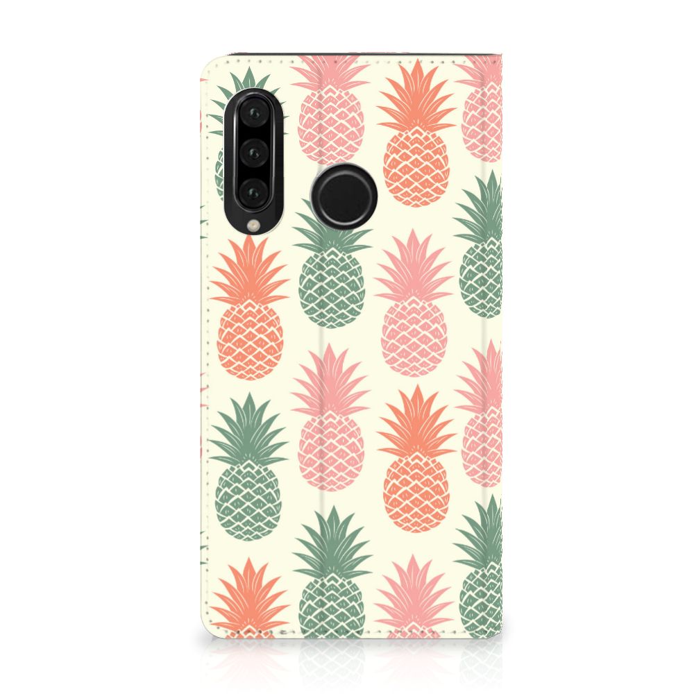 Huawei P30 Lite New Edition Flip Style Cover Ananas 