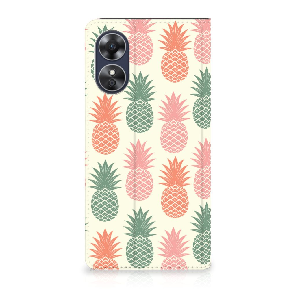 OPPO A17 Flip Style Cover Ananas 