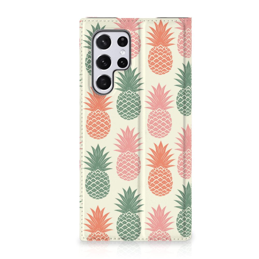 Samsung Galaxy S22 Ultra Flip Style Cover Ananas 