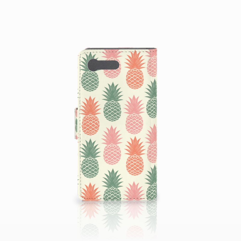 Sony Xperia X Compact Book Cover Ananas 