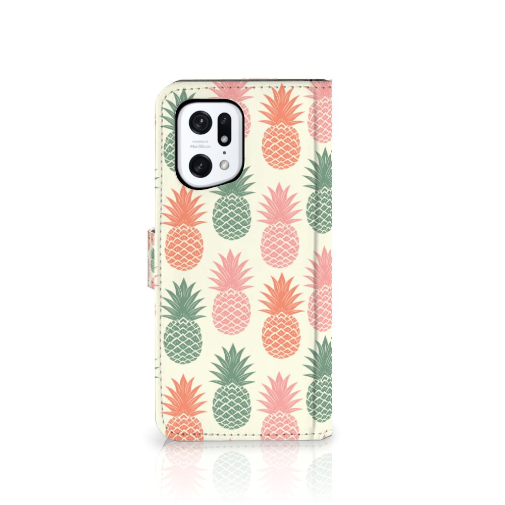 OPPO Find X5 Pro Book Cover Ananas 