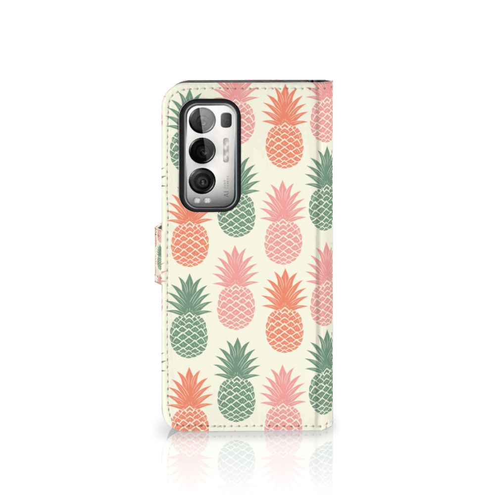 OPPO Find X3 Neo 5G Book Cover Ananas 