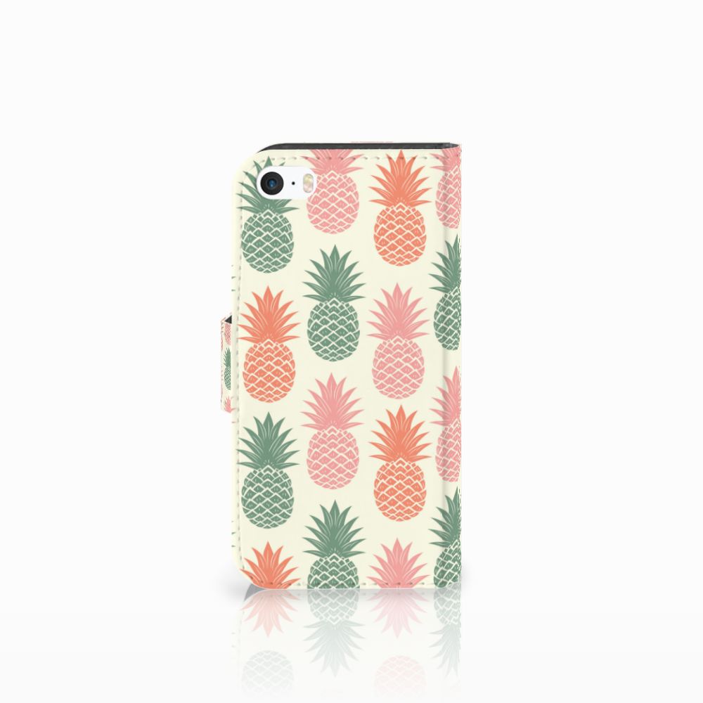 Apple iPhone 5 | 5s | SE Book Cover Ananas 