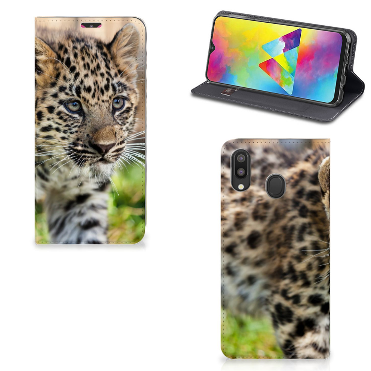 Samsung Galaxy M20 Hoesje maken Baby Luipaard