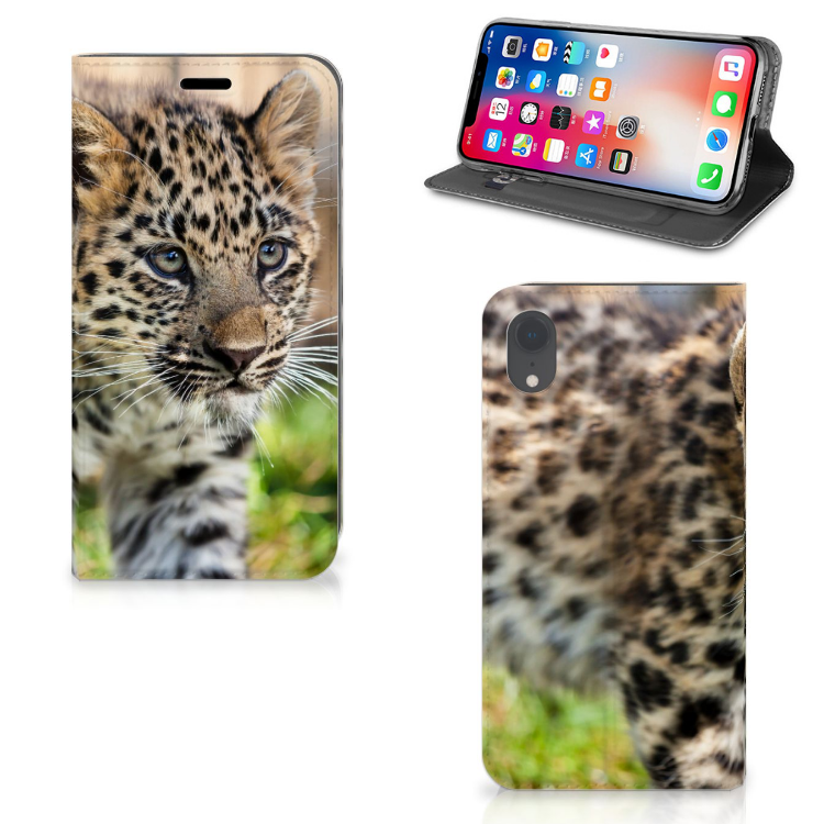 Apple iPhone Xr Hoesje maken Baby Luipaard