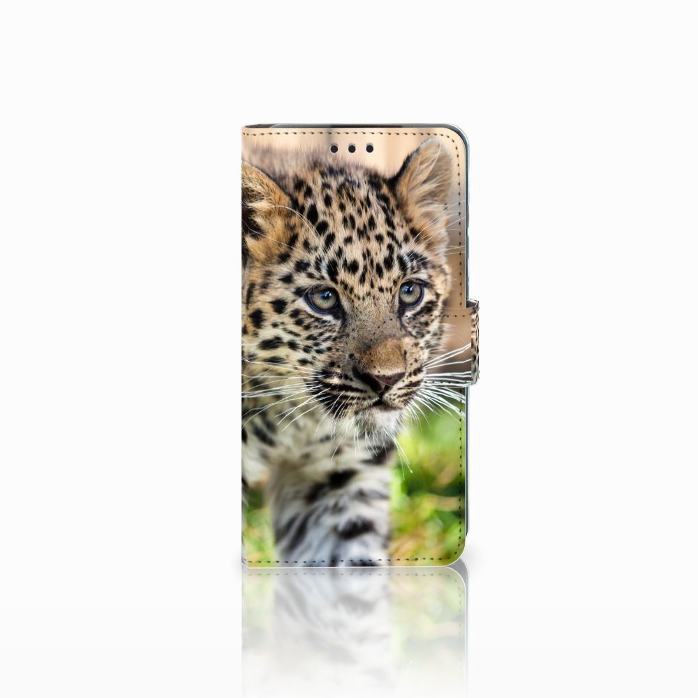 Huawei P30 Telefoonhoesje met Pasjes Baby Luipaard