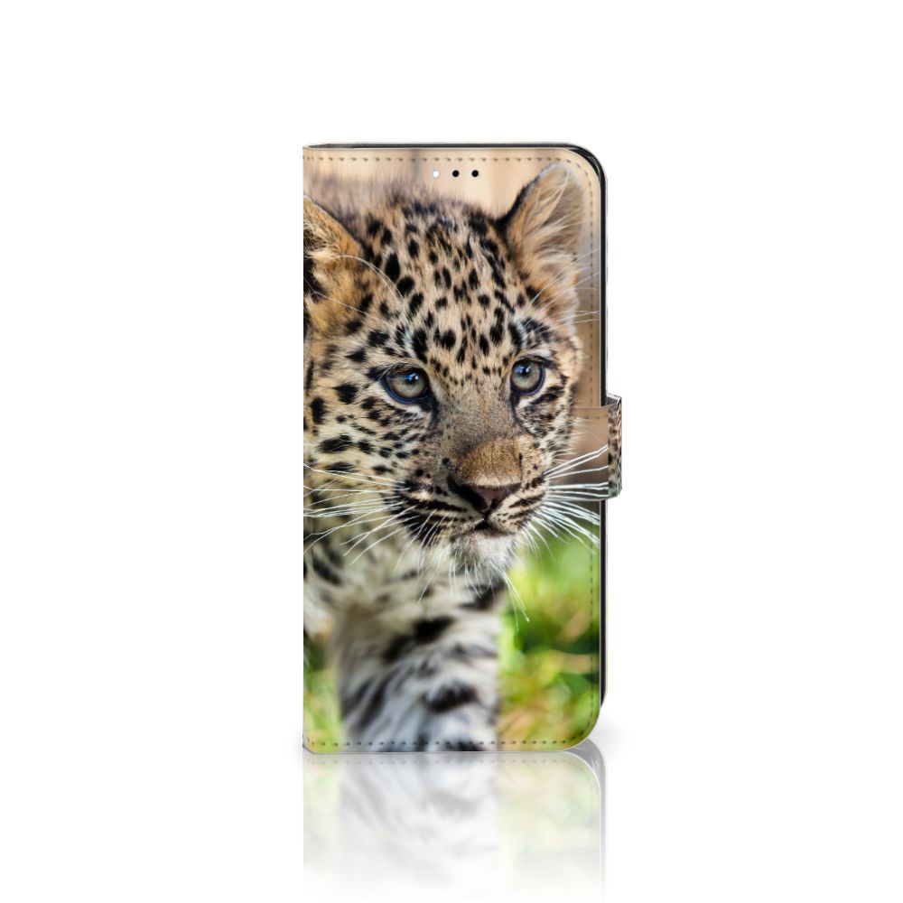 Xiaomi Redmi 9T | Poco M3 Telefoonhoesje met Pasjes Baby Luipaard