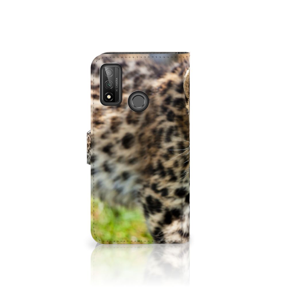 Huawei P Smart 2020 Telefoonhoesje met Pasjes Baby Luipaard