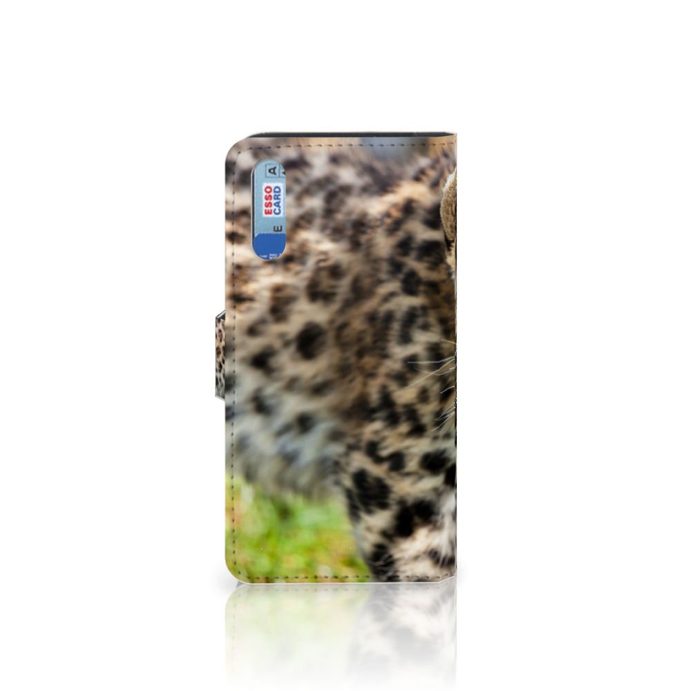 Huawei P20 Telefoonhoesje met Pasjes Baby Luipaard