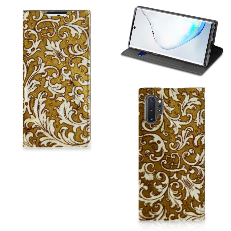 Telefoon Hoesje Samsung Galaxy Note 10 Plus Barok Goud