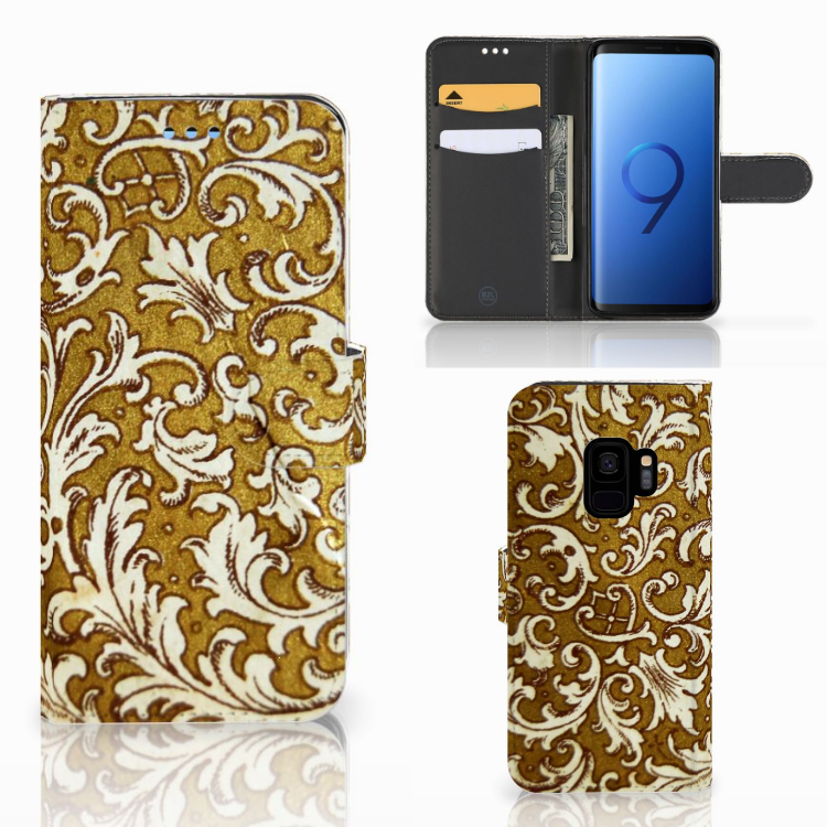 Wallet Case Samsung Galaxy S9 Barok Goud