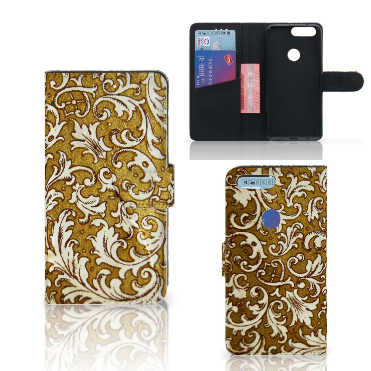 Wallet Case OnePlus 5T Barok Goud