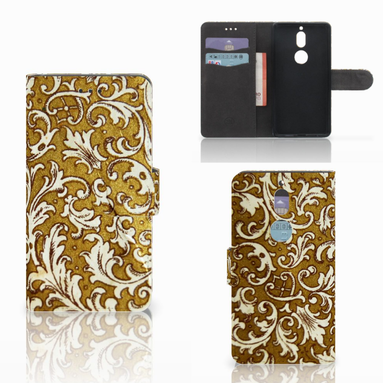 Wallet Case Nokia 7 Barok Goud