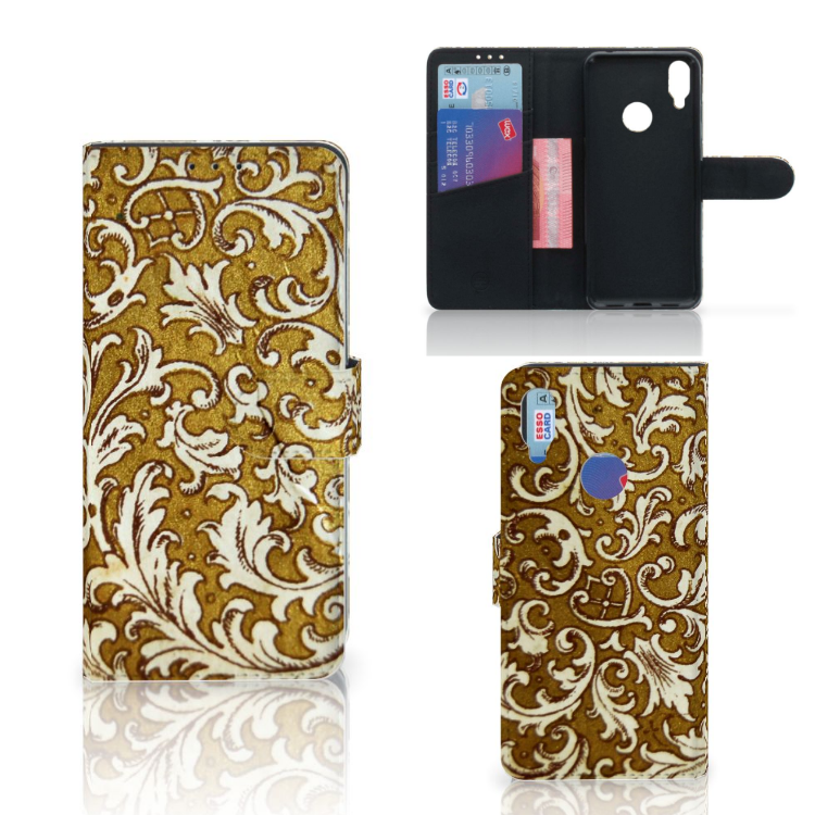 Wallet Case Xiaomi Redmi Note 7 Barok Goud