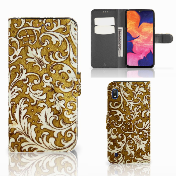 Wallet Case Samsung Galaxy A10 Barok Goud