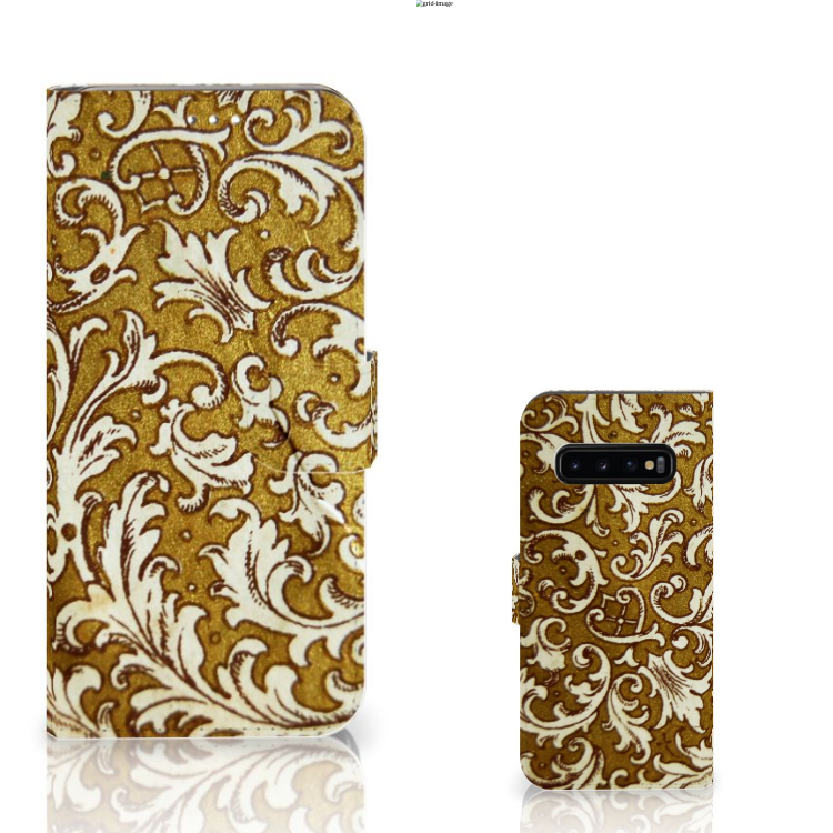 Wallet Case Samsung Galaxy S10 Plus Barok Goud