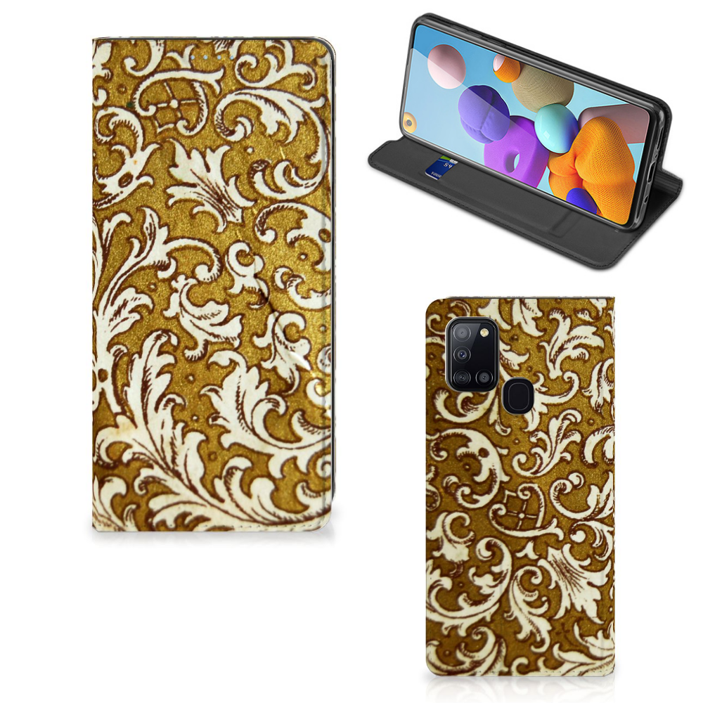 Telefoon Hoesje Samsung Galaxy A21s Barok Goud