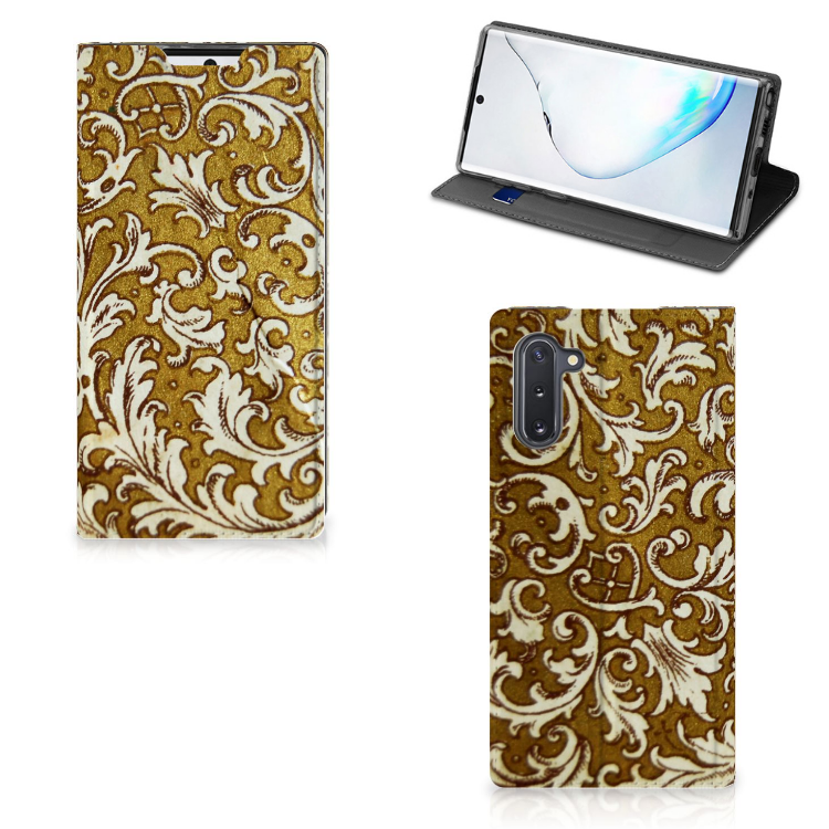 Telefoon Hoesje Samsung Galaxy Note 10 Barok Goud