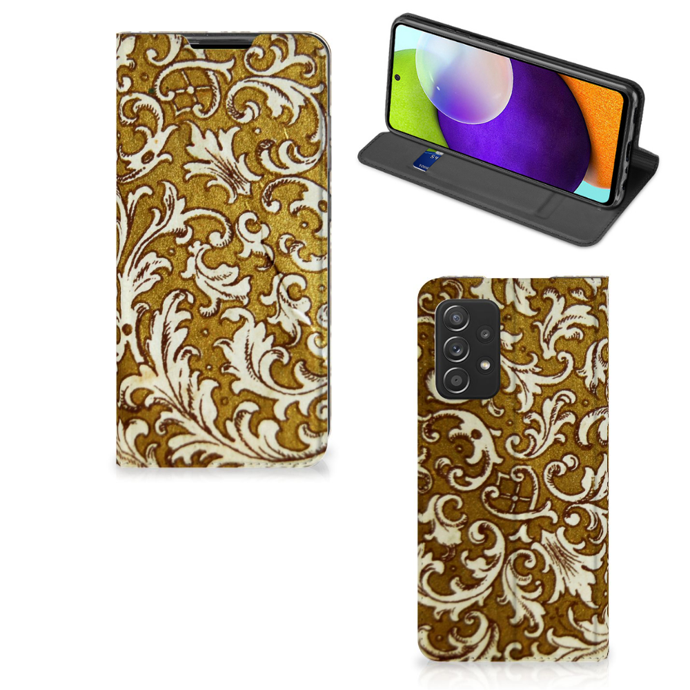 Telefoon Hoesje Samsung Galaxy A52 Barok Goud