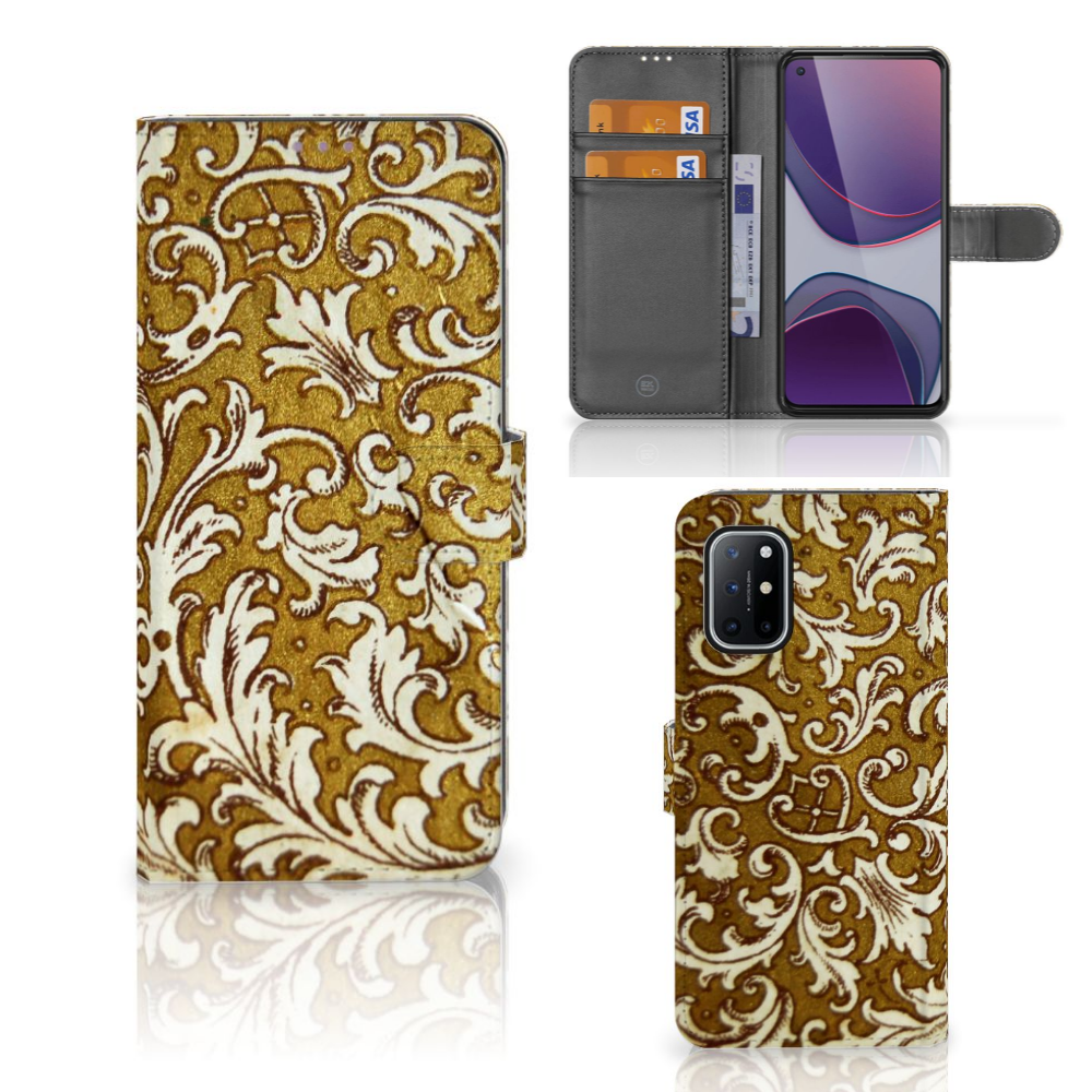 Wallet Case OnePlus 8T Barok Goud