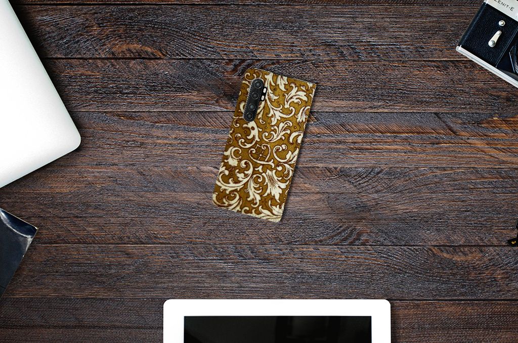Telefoon Hoesje Xiaomi Mi Note 10 Lite Barok Goud