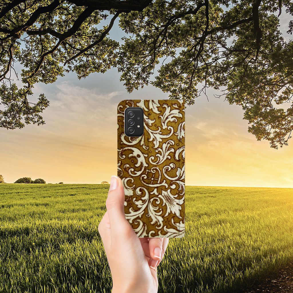 Telefoon Hoesje Samsung Galaxy A03s Barok Goud