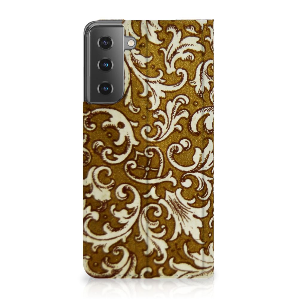 Telefoon Hoesje Samsung Galaxy S21 Barok Goud