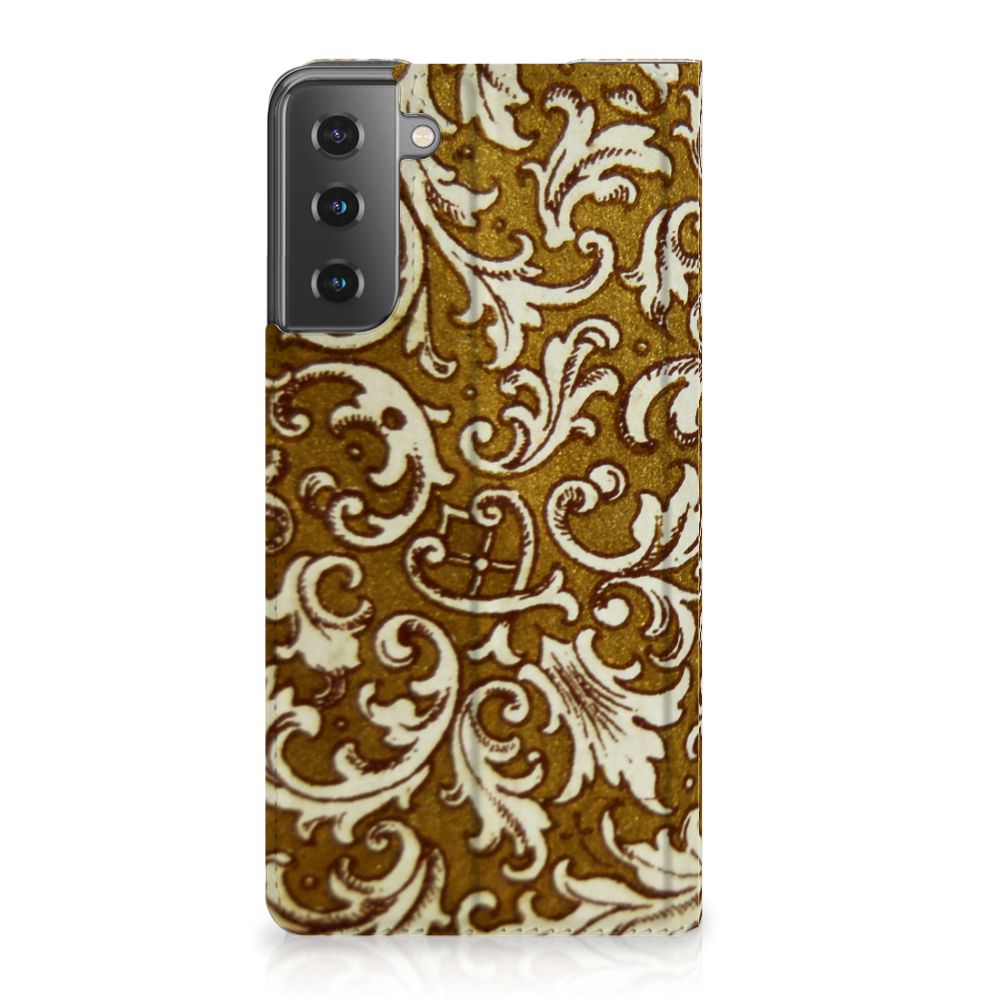 Telefoon Hoesje Samsung Galaxy S21 Plus Barok Goud