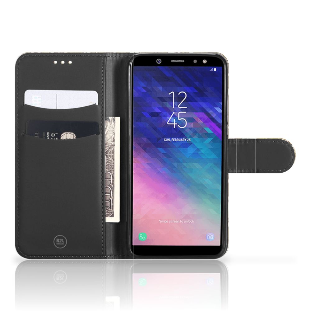 Wallet Case Samsung Galaxy A6 2018 Barok Goud