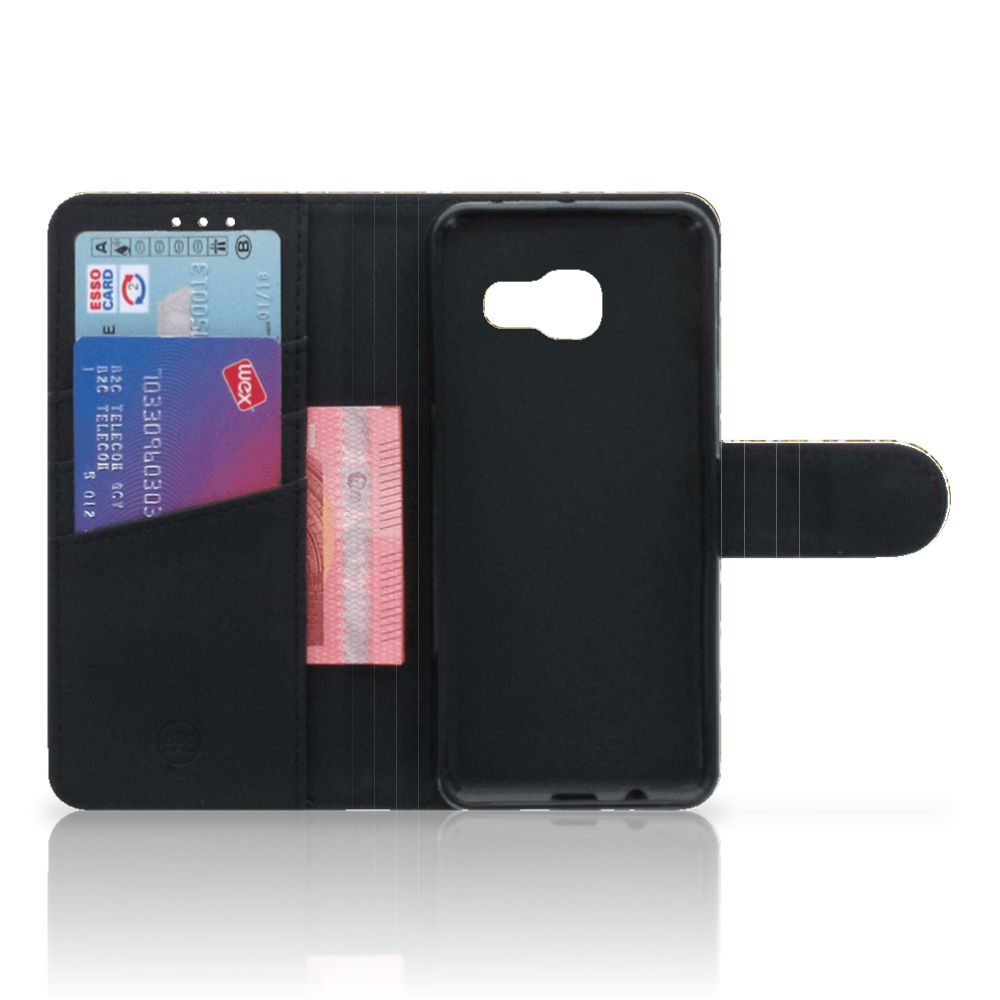 Wallet Case Samsung Galaxy A3 2017 Barok Goud