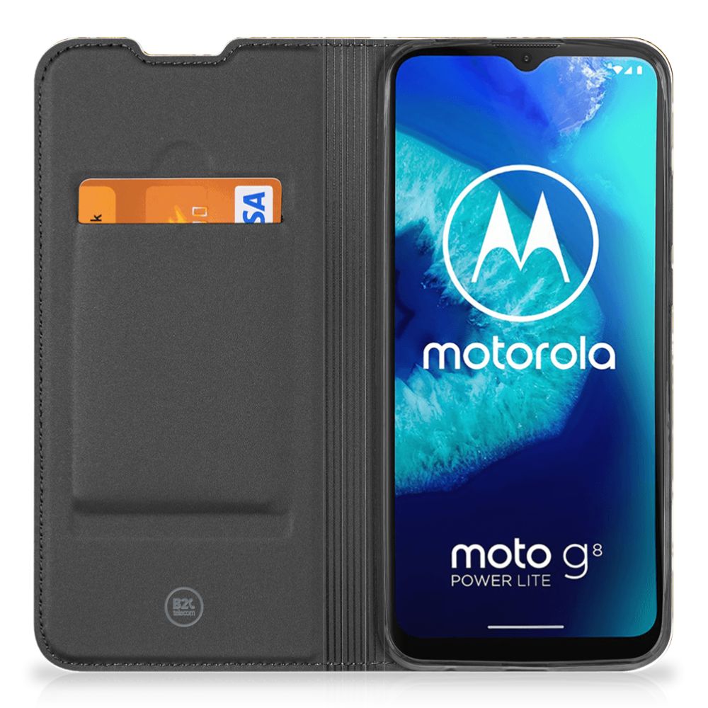 Telefoon Hoesje Motorola Moto G8 Power Lite Barok Goud